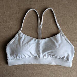 Lululemon White Flow Y Bra